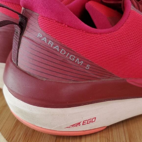 Altra Paradigm 5 Women's Red Athletic Shoes Zero-Drop Wide Toe Box Size 11 - Picture 2 of 10